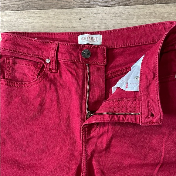 Shyanne Red Flare Bell Bottoms Denim Jeans Hippie Western Country Women's 30 - Picture 9 of 15